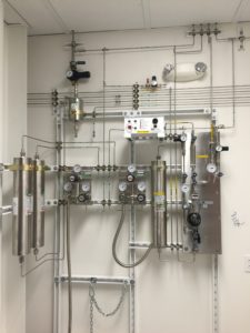 Process piping and gas control systems